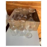 8 Noblesse barware tall stem glasses