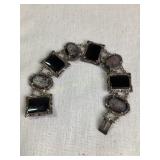 Mexican silver marked  800 bracelet with mother