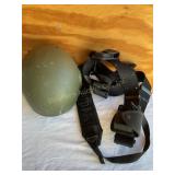 Military helmet & utility belt size L