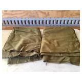 2 Army blankets, shows wear