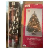 4 1/2 ft lighted mountain balsam tree & 32 "