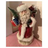 Pinecones Lodge 12" Santa w/tag
