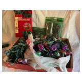 Christmas lights, power stakes & strips