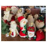 8+ Santaï¿½s, tree, reindeer 18" tallest