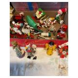 20+ wood Christmas ornaments 3" tallest