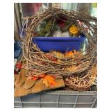 Grapevine wreath, fall floral, decorations,