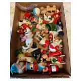 20+ wood Christmas ornaments 3" tallest