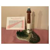 Danbury Mint lighthouse, w/COA & original box -