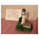Danbury Mint lighthouse, w/COA & original box -