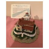 Danbury Mint lighthouse, w/COA & original box -