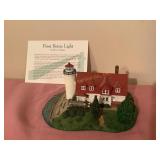 Danbury Mint lighthouse, w/COA & original box -