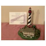 Danbury Mint lighthouse, w/COA & original box -