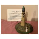 Danbury Mint lighthouse, w/COA & original box -