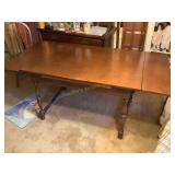 Cherry finish wood dining room table 48ï¿½ (drop