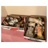 18+ Misc. ceramic Christmas figurines- manger,
