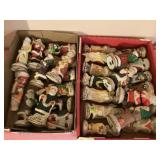 25+ ceramic Santaï¿½s, tallest 5.5"