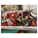 Misc holiday ribbon in tote