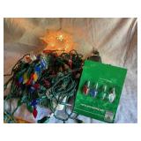 Christmas lights, outlet, star