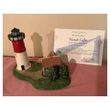 Danbury Mint lighthouse, w/COA - Nauset Light
