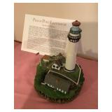 Danbury Mint lighthouse, w/COA - Pigeon Point