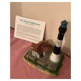 Danbury Mint lighthouse, w/COA - Fire Island