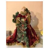 Victorian angel Christmas tree topper 20"h
