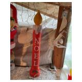 Blowmold candle 38" tall not tested