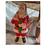 Empire blowmold Santa 40" tall shows wear not