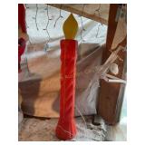 Blowmold candle 37" tall not tested