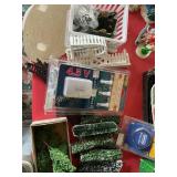 Christmas, village, accessories, shrubs, trees,