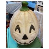Blowmold pumpkin, no brand, 20", shows wear