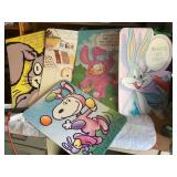7 Large Hallmark novelty Easter cards W/ 4