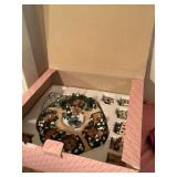 Holiday light up village, 12x10" w/original box