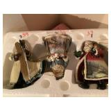 3 Thomas Kincaid Old World Santaï¿½s, Aston Drake