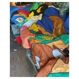 10+ Misc. large yard flags, 36x27"