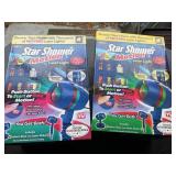 2 Star shower laser lights, NIB
