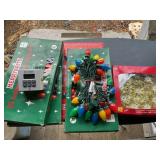 4 packs Christmas lights, NIP, timer, star, etc.