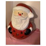 Heavy pottery Santa, 20"H, no shipping
