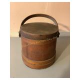 Wood sugar bucket 9 1/2"d x 10ï¿½h