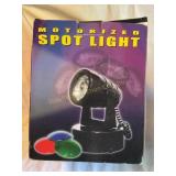 Motorized spot light w/clear & green light