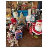 Misc Christmas decor, wind chimes, Star tree