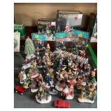 20+ figurines, fence, Victorian village etc