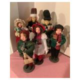6 Christmas Carolers, 9-10", etc. most NWT