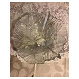 Mikasa hibiscus frost centerpiece bowl 15"