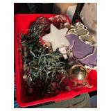 Misc. Christmas decor- balls, lights, star