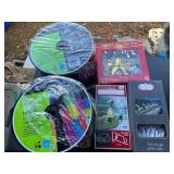 2 packs Christmas lights, NIP, light holders,