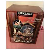 Kirkland musical waterglobe w/revolving base,