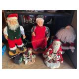 5 Santas, untested, tallest is 13"