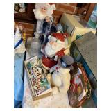 Misc Christmas angels, Santa cookie jar, etc