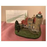 Danbury Mint lighthouse, w/COA & original box,